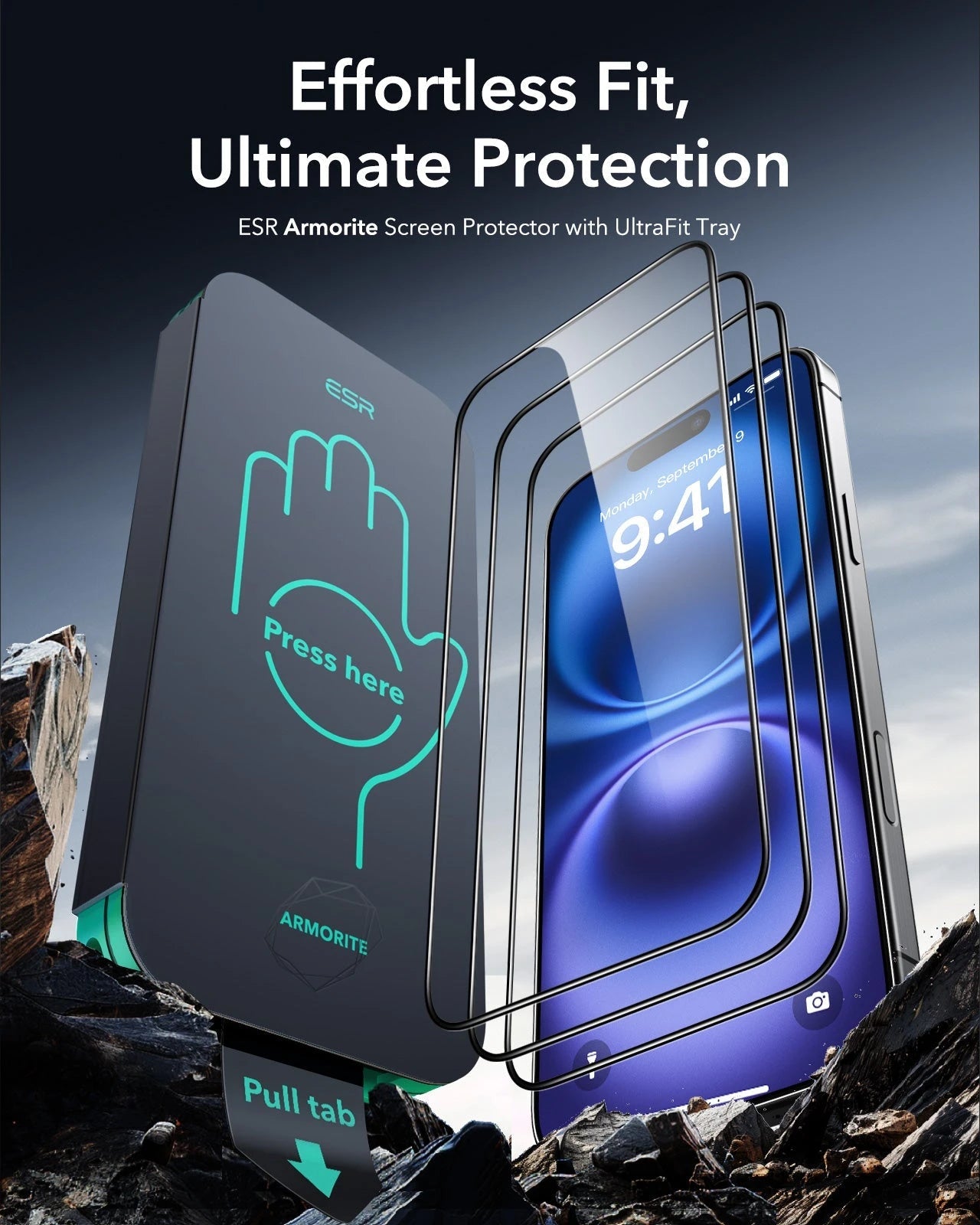 iPhone 16 Plus Armorite Screen Protector - 3 Pack ESR ESR