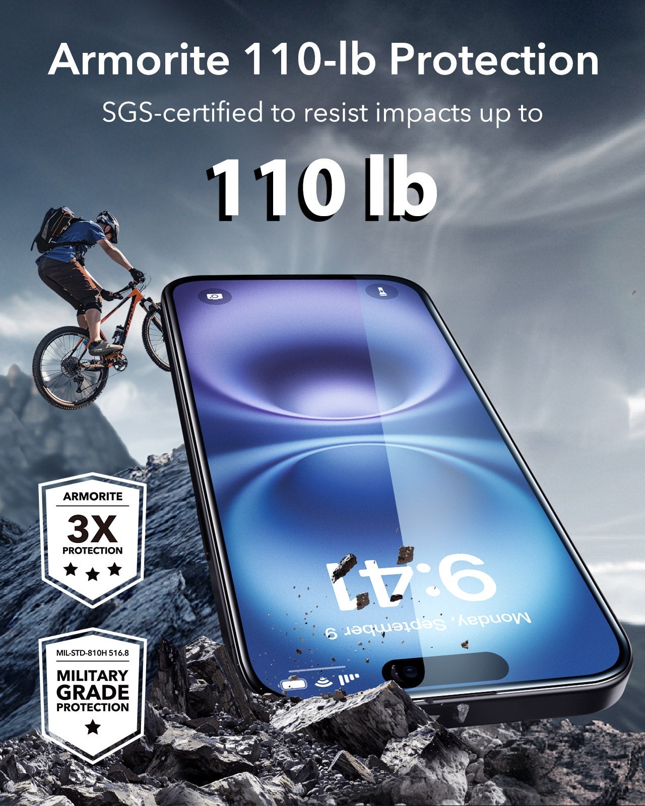 iPhone 16 Plus Armorite Screen Protector - 3 Pack ESR ESR