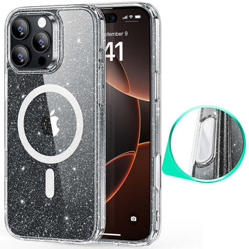iPhone 16 Pro Max HaloLock Classic Hybrid Case (Camera Control) - Clear Shimmer ESR ESR