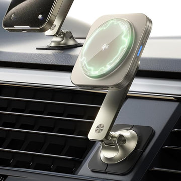 Qi2 Dashboard Wireless Charger (HaloLock) - Titanium ESR ESR
