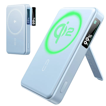 Qi2 10000mah power bank blue