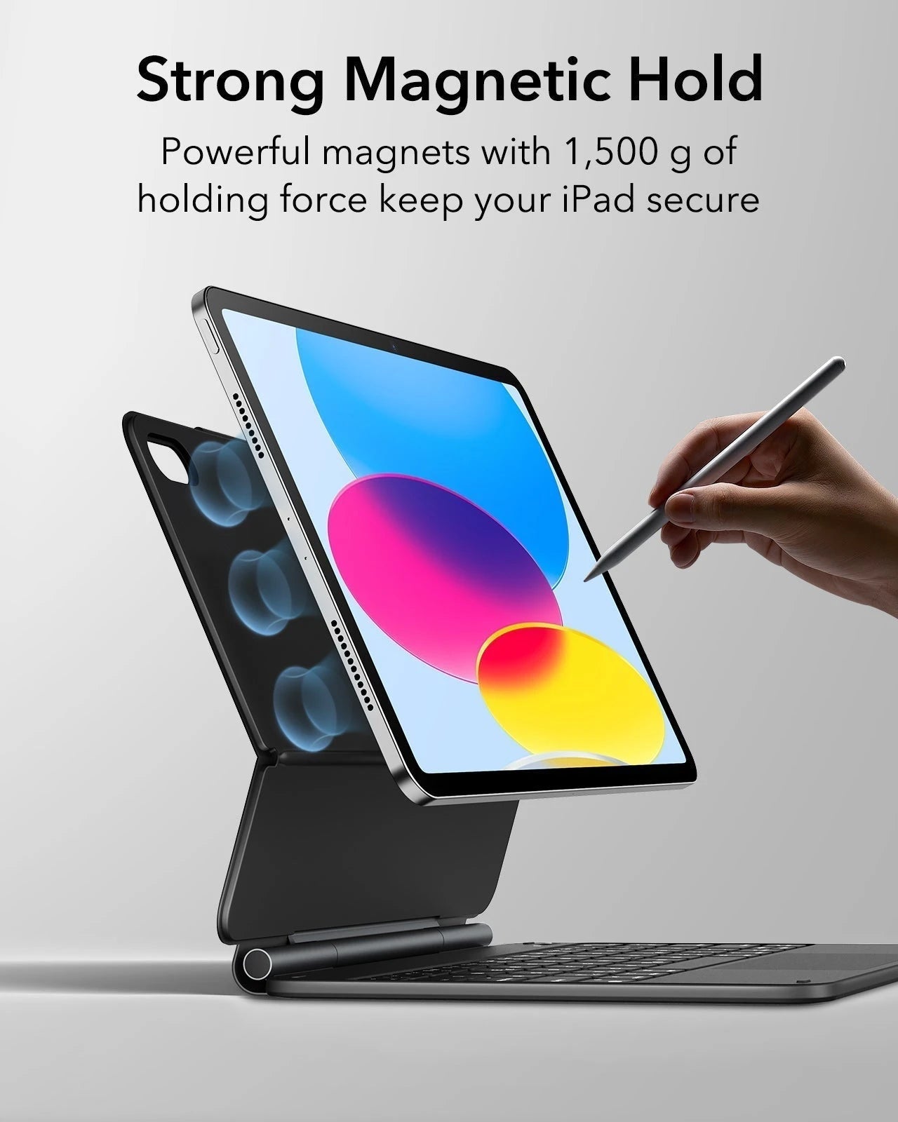 iPad 11" (A16, 2025) Rebound Magnetic Keyboard Case and Paper-Feel Screen Protector Bundle-UK Layout-Black ESR ESR