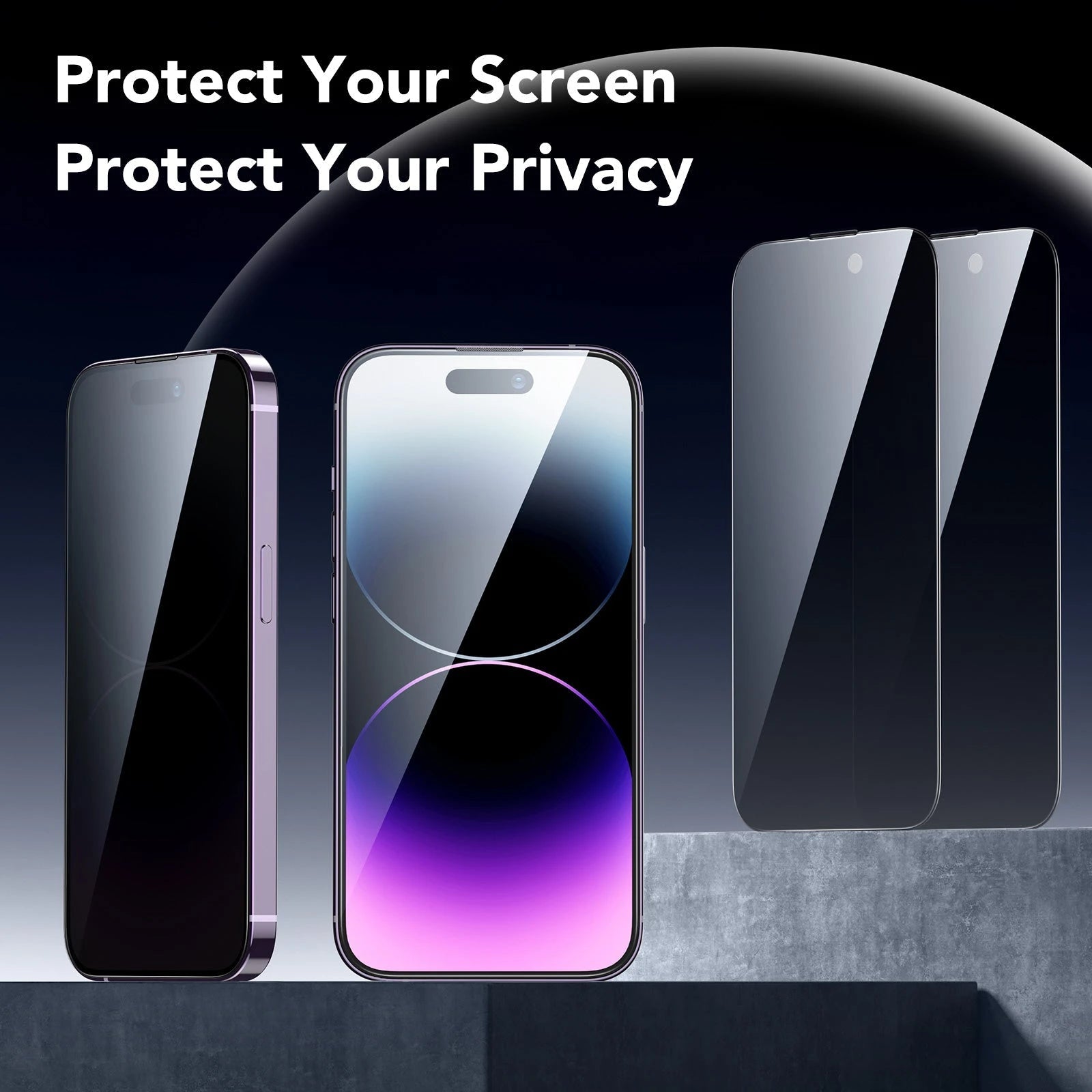 iPhone 14 Pro Tempered-Glass Privacy Screen Protector - 3 Pack ESR ESR