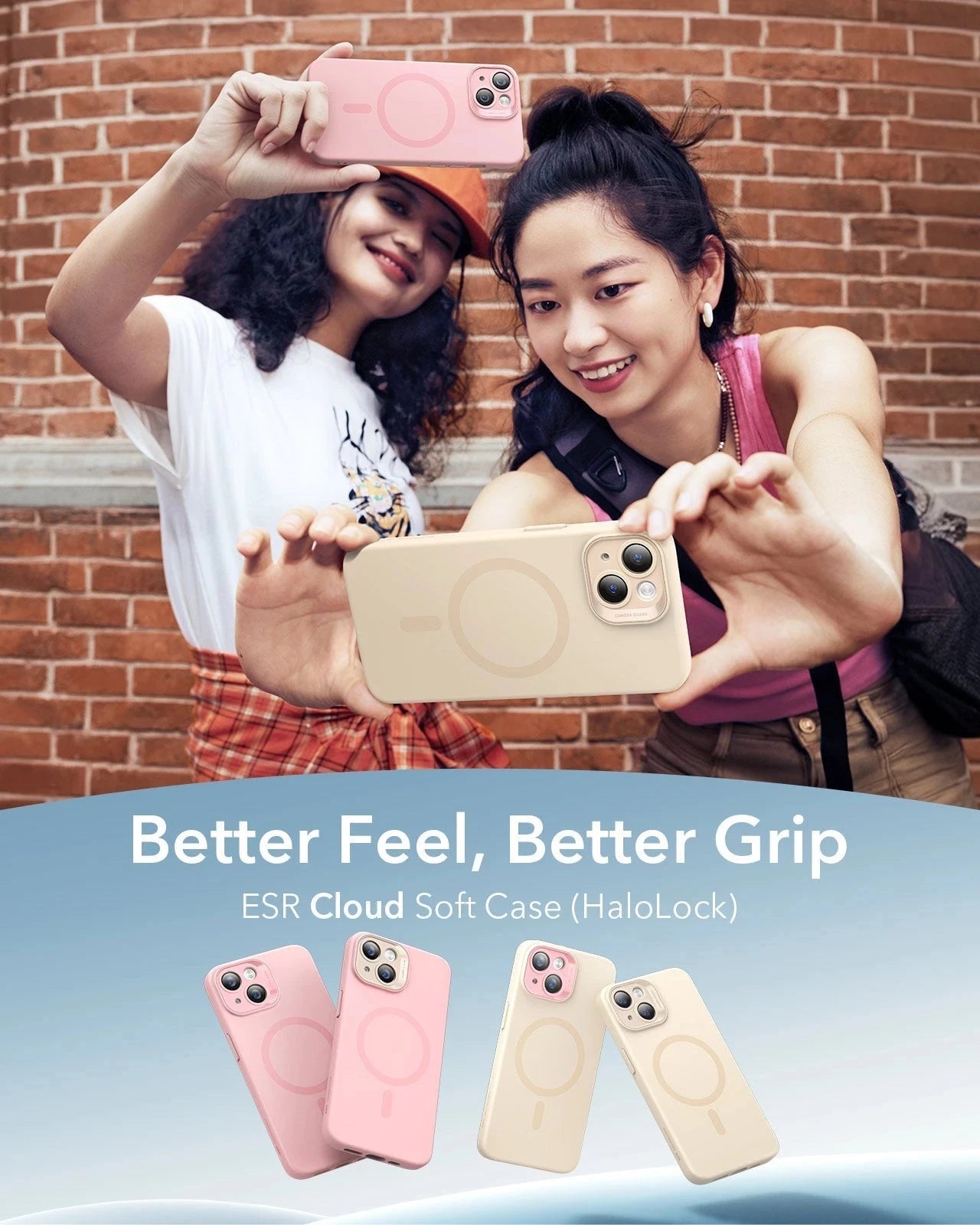 iPhone 16 Cloud Soft Case (HaloLock) - Light Tan（复制） ESR ESR