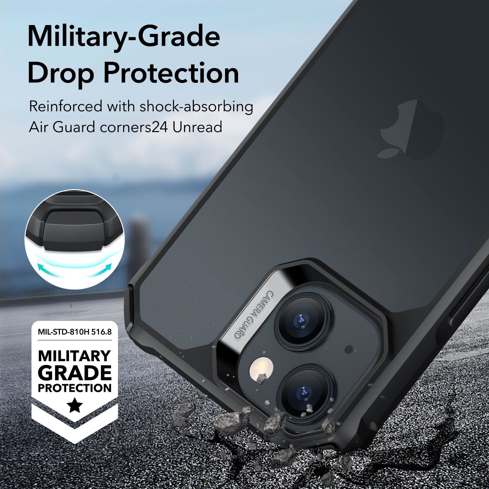 iPhone 15 Air Armor Clear Case - Clear Black ESR ESR