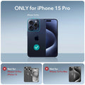 iPhone 15 Pro Air Armor Clear Case Set (HaloLock) - Clear Dark Blue ESR ESR