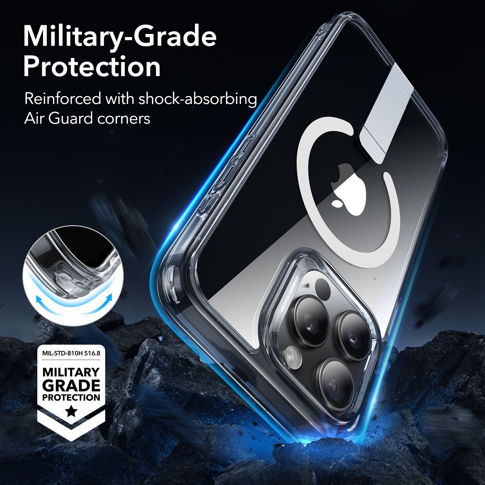 iPhone 15 Pro Boost Flickstand Case (HaloLock) - Clear ESR