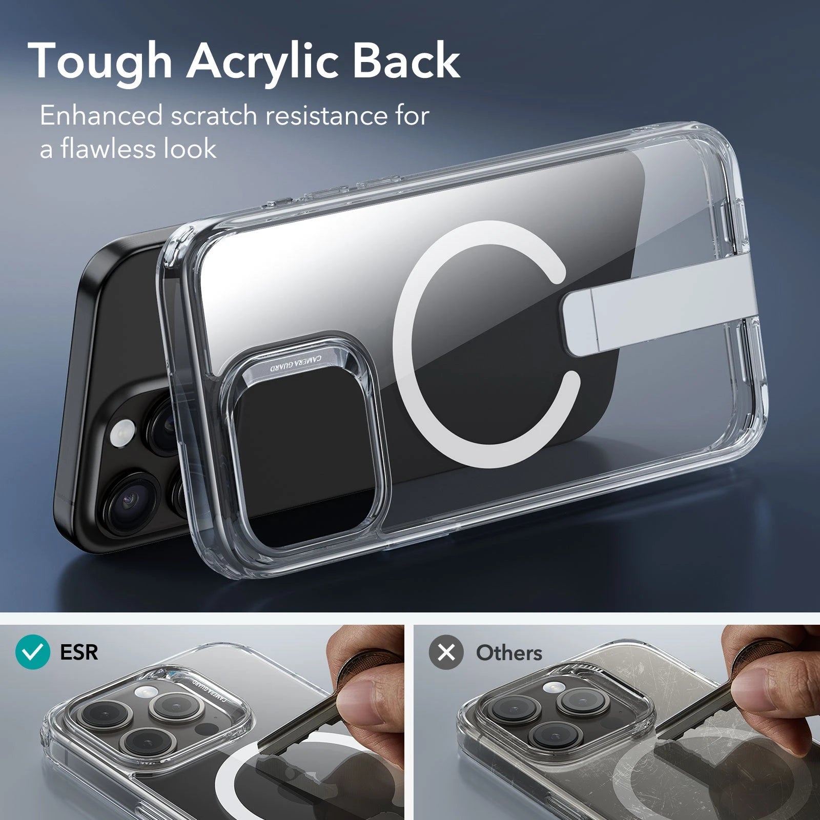 iPhone 15 Pro Boost Flickstand Case (HaloLock) - Clear ESR