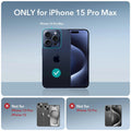 iPhone 15 Pro Max Air Armor Clear Case Set (HaloLock) - Clear Dark Blue ESR ESR