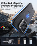 iPhone 15 Pro Max Cyber Tough Case with Stash Stand (HaloLock) - Black ESR ESR