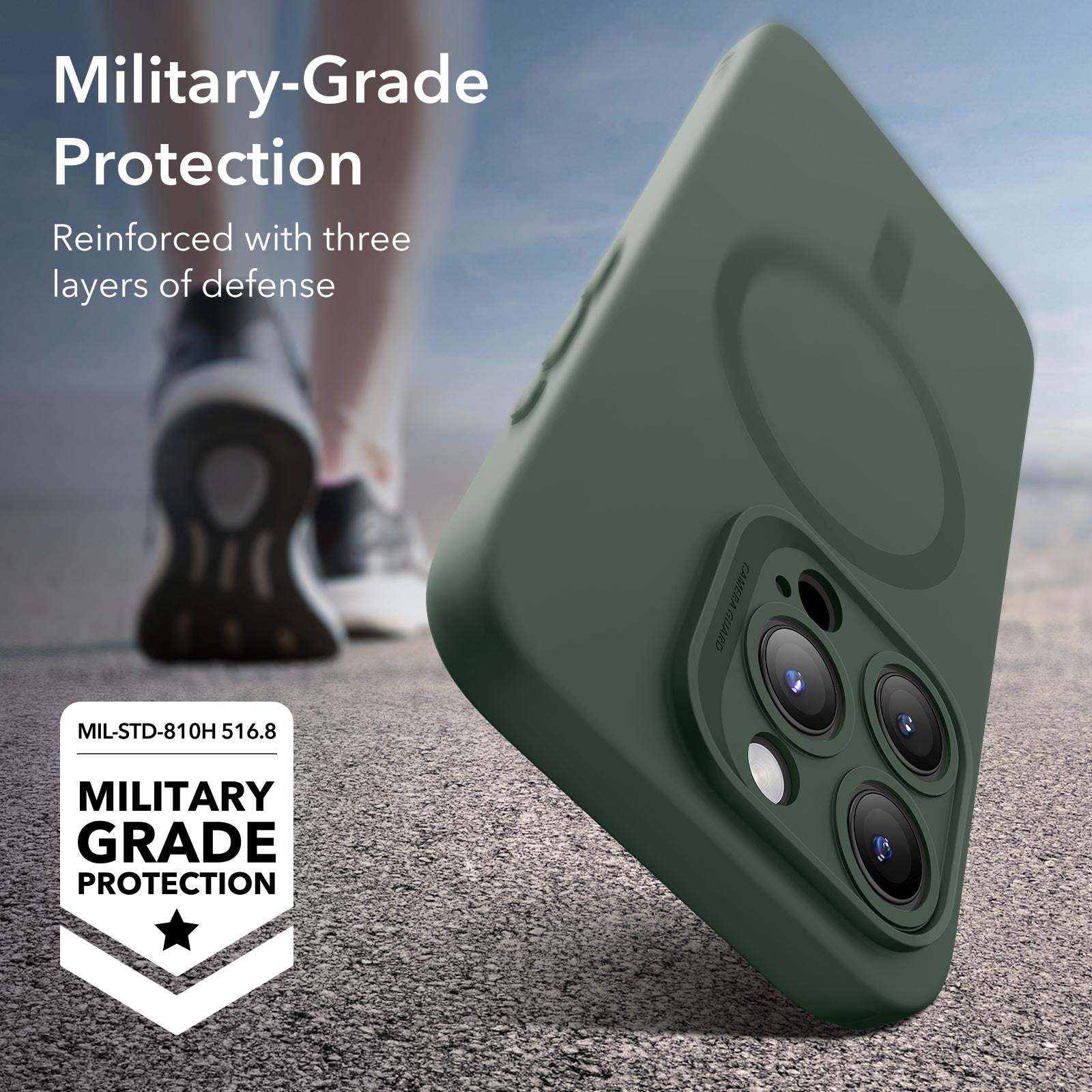 iPhone 15 Pro Cloud Soft Case (HaloLock) - Green ESR ESR