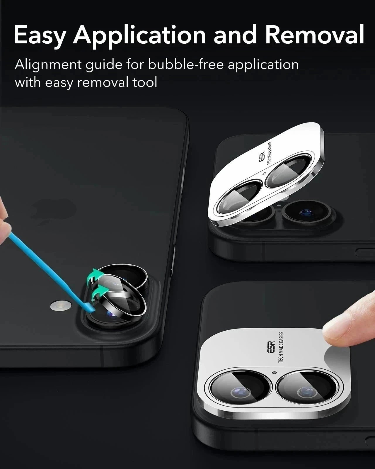 iPhone 16 Plus HaloLock Classic Hybrid Case Protection Bundle (Camera Control, Stash Stand) - Clear ESR ESR