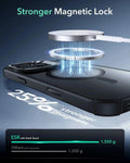 iPhone 16 Pro Armor Tough Magnetic Case (Camera Control, Stash Stand) - Clear Black ESR ESR