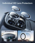 iPhone 16 Pro Armor Tough Magnetic Case (Camera Control, Stash Stand) - Clear Black ESR ESR