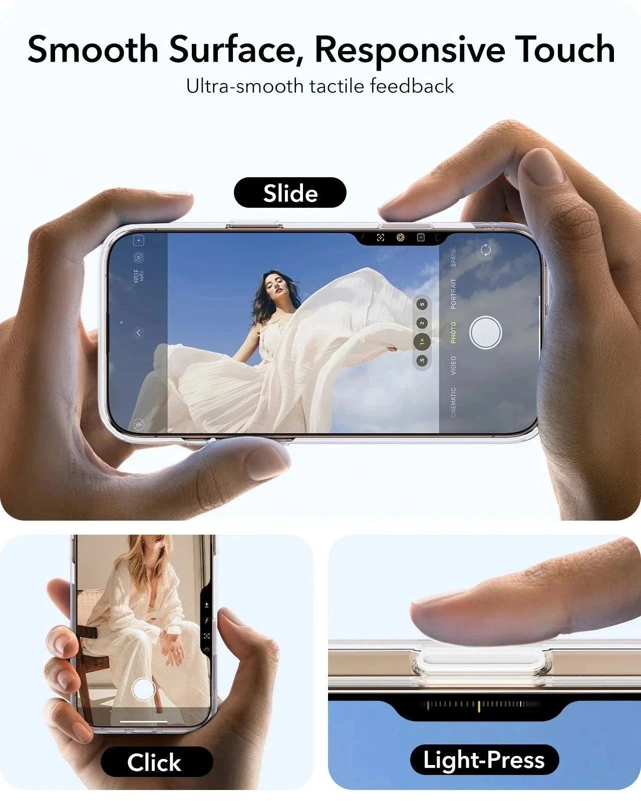 iPhone 16 Pro Max HaloLock Classic Hybrid Case Protection Bundle (Camera Control, Stash Stand) - Clear ESR ESR