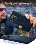 iPhone 16 Pro Cyber Tough Magnetic Case (Camera Control, Stash Stand) - Navy Blue ESR ESR