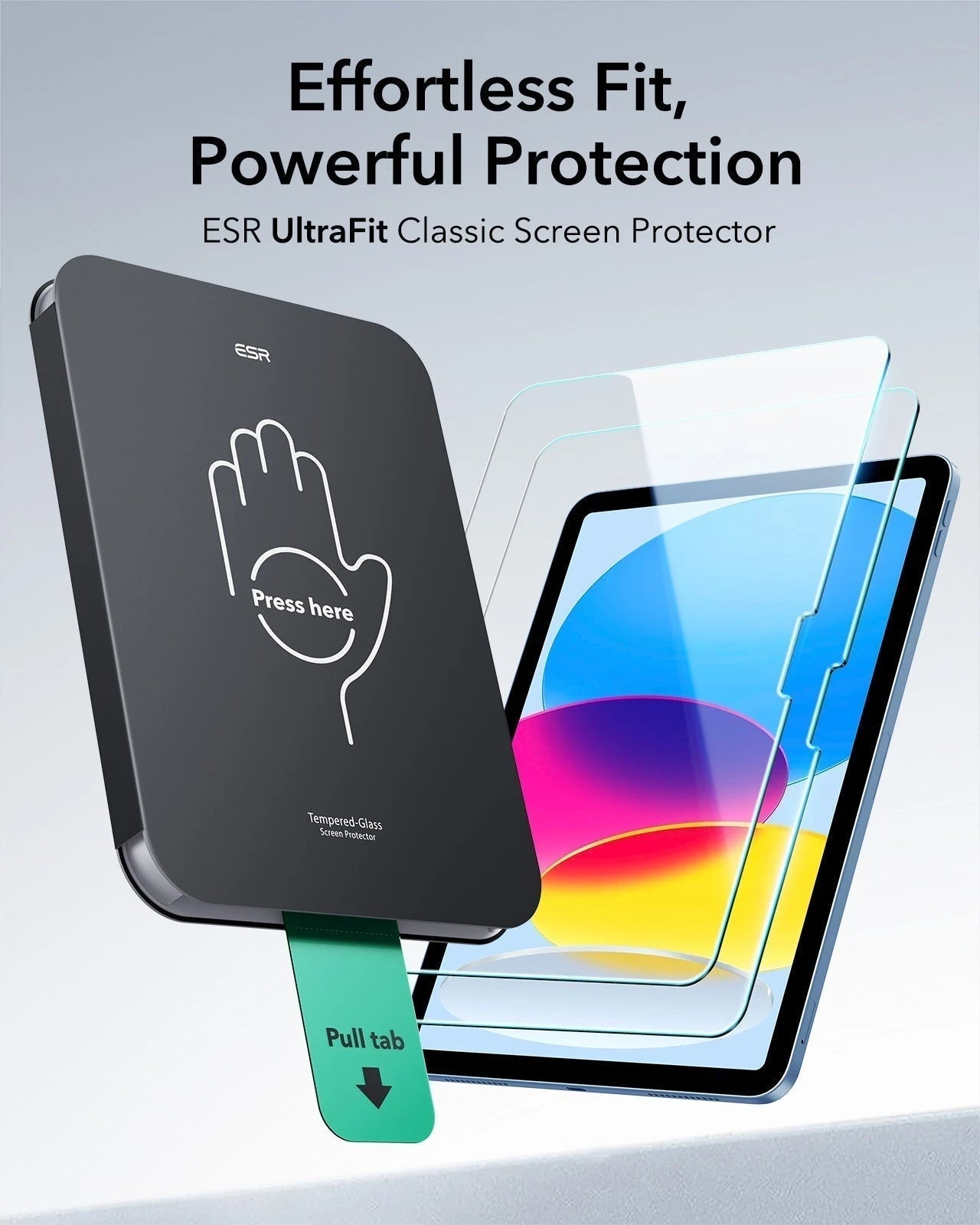 iPad 11" (A16, 2025) Rebound Magnetic Keyboard Case and Paper-Feel Screen Protector Bundle-UK Layout-Black ESR ESR