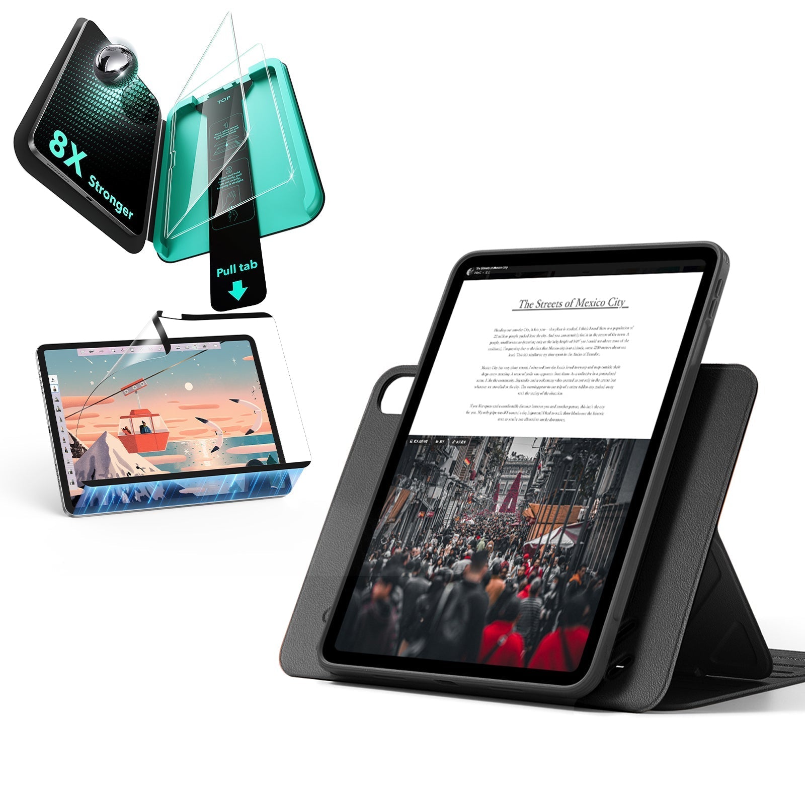 iPad Air 13″ (2025) Shift Transformation Bundle - Black ESR ESR